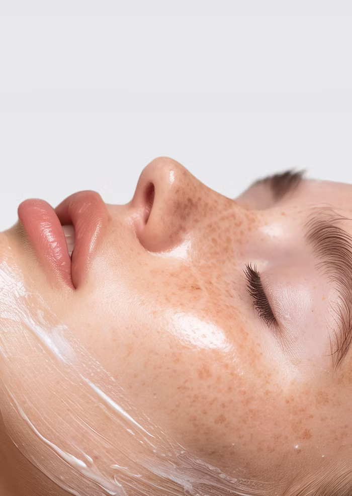 Beauty salon facial treatment